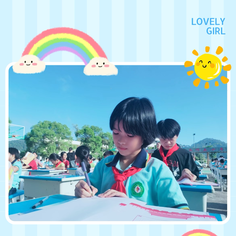 墨韵迎华诞，笔端颂规范——藤县岭景镇初级中学举行书法比赛书写成长初心