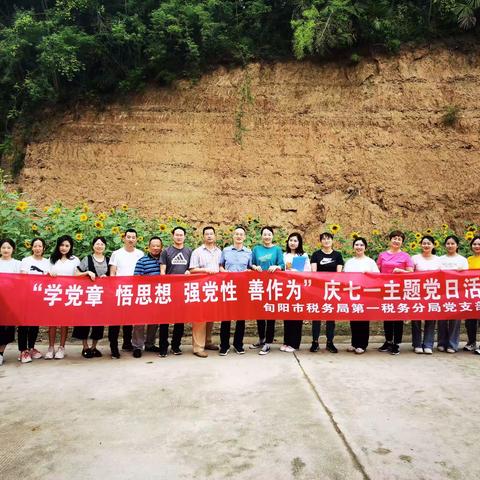 旬阳税务：第一税务分局开展庆“七一·学党章、悟思想、强党性、善作为”主题党日活动