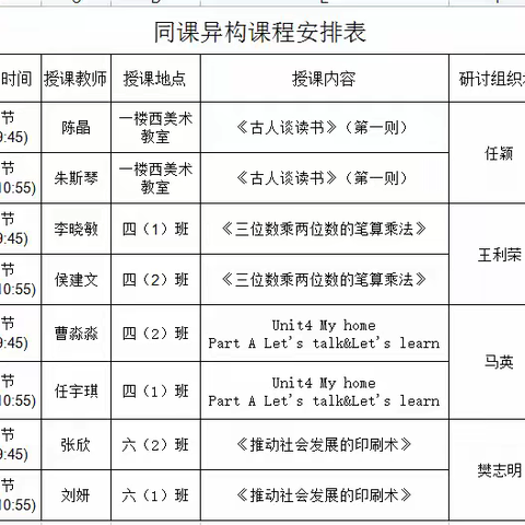 聚焦核心素养 打造高效课堂 ——公喇嘛小学与乳业开发区第二小学开展联合教研活动