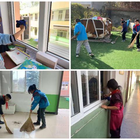 爱护校园，乐于劳动——翠峰镇史务小学校园大扫除活动纪实