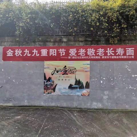 以爱之名，温暖相伴——物业公司联合青门新区社区开展重阳节活动