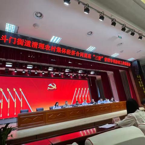 斗门街道农村集体经济合同清理和农村集体“三资”管理专项整治工作开展