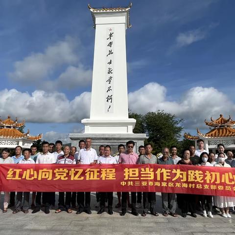 龙海村总支部七一开展“红心向党忆征程   担当作为践初心”主题党日活动