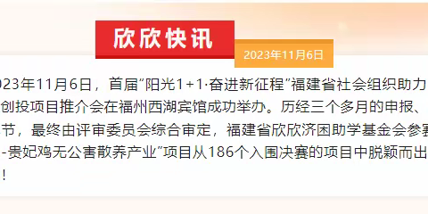 喜报 | 我会荣获“阳光1+1·奋进新征程” 福建省社会组织助力乡村振兴公益创投大赛优秀奖！