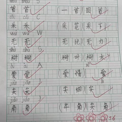 一年二班四月优秀作业展示