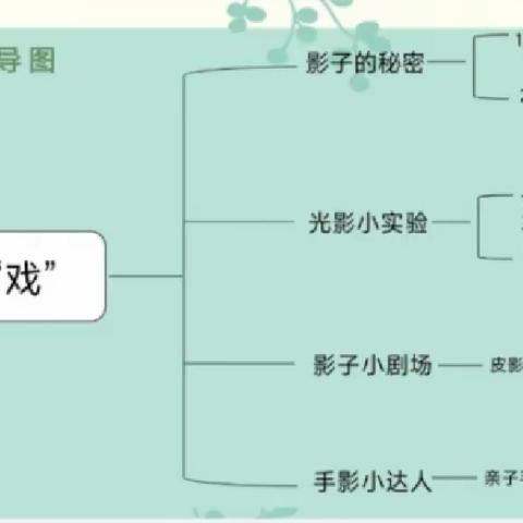 赵庄幼儿园  中一班  班本课程《影子有“戏”》