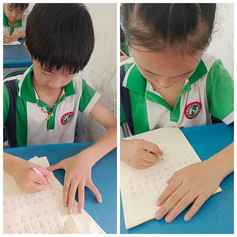 荷叶塘学校书法3班6月1日活动剪影