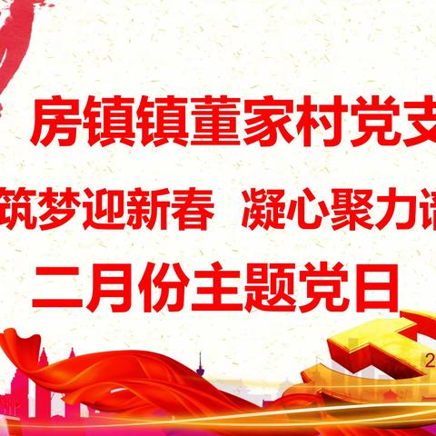 房镇镇董家村党支部开展2024年2月份“同心筑梦迎新春，凝心聚力谱新篇”的主题党日