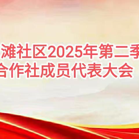 东滩社区股份经济合作社召开2025年第二季度合作社成员代表大会
