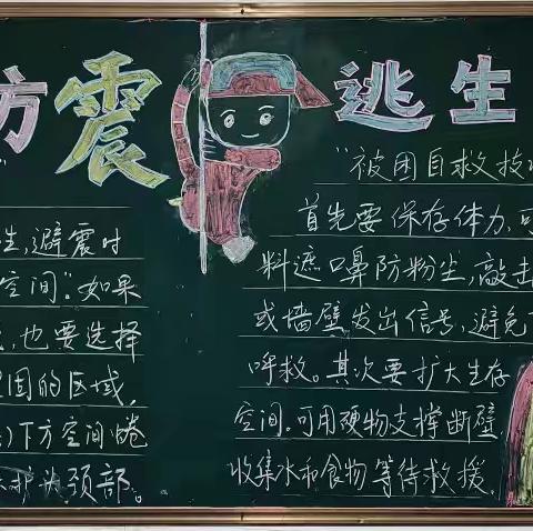 伊洛小学三年级四月班级文化展示：防震减灾知识润童心