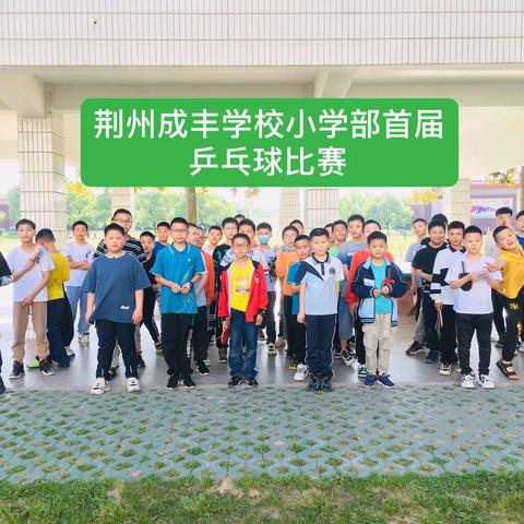 “乒乓点燃激情，运动彰显风采”———荆州成丰学校小学部首届乒乓球赛