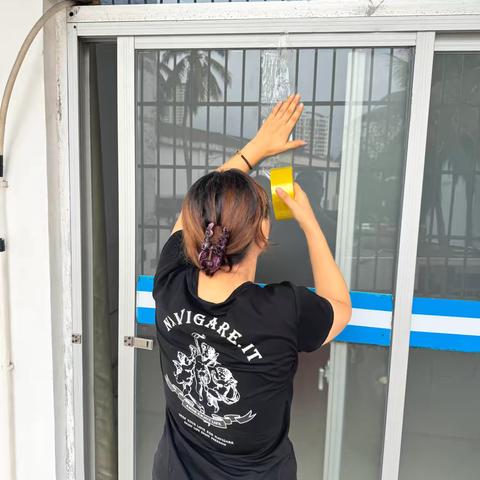 海口市体育工作队开展防御台风"摩羯"专项整治工作