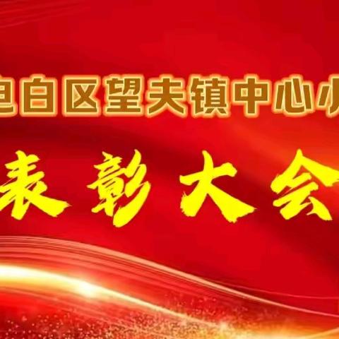 “期中表彰，荣耀之光”——望夫镇中心小学2023-2024学年度第二学期期中表彰大会