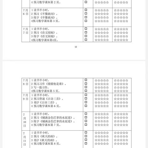 落实学习指导 分享假期精彩 ——利津县第一实验学校二年级部暑假学习指导纪实