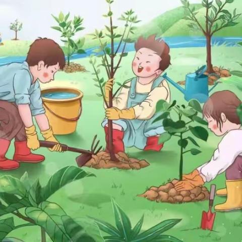 相逢植树节 爱在春天里 兴贤小学植树节活动