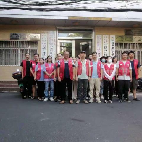 海府街道白坡里社区组织开展爱国卫生大扫除活动