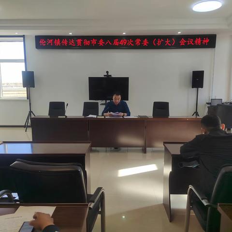 伦河镇传达贯彻落实市委八届49次常委（扩大）会议精神