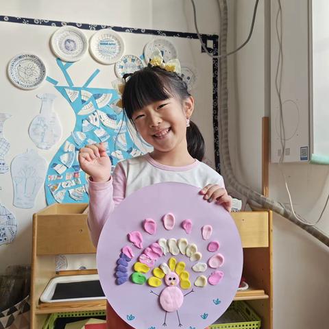 朝花幼儿园福润四季园大一班手工制作