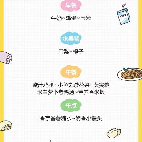 广州市增城区中新社区蓝天幼儿园第十周食谱分享