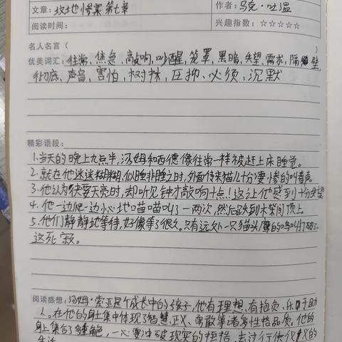 一份耕耘，一份收获！一一常规作业（读书笔记）集锦