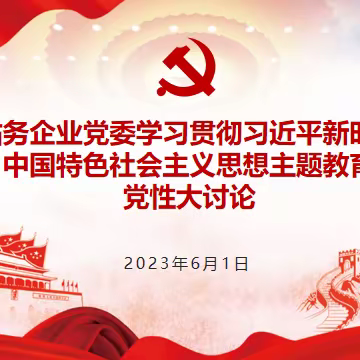 站务企业党委开展学习贯彻习近平新时代中国特色社会主义思想主题教育党性大讨论