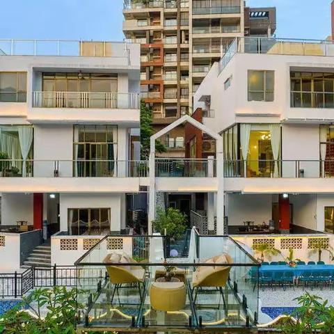 「夕下·青野」全新一线湖景14房24床全套间｜法式原木风｜水上乐园｜网红滑梯大泳池｜花园双泡池