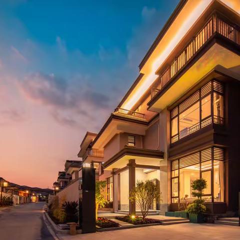 清远熹乐谷「5街11栋」现代奢华全套间4房5床温泉泳池美墅