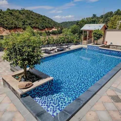 清远熹乐谷「9街16栋」东南亚四合院4房7床、山景温泉、泳池别墅🏡