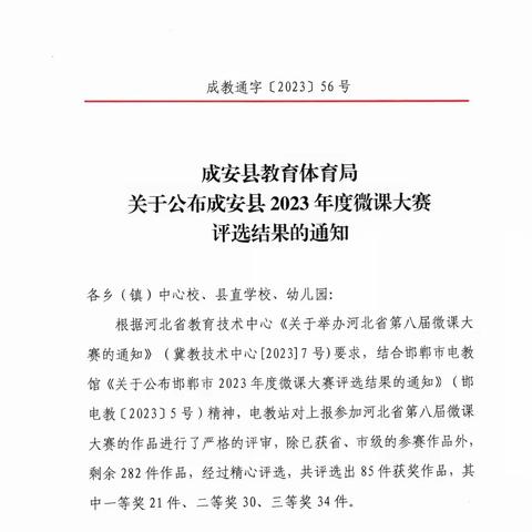 【喜报】热烈祝贺益兴学校教师在微课比赛中获奖