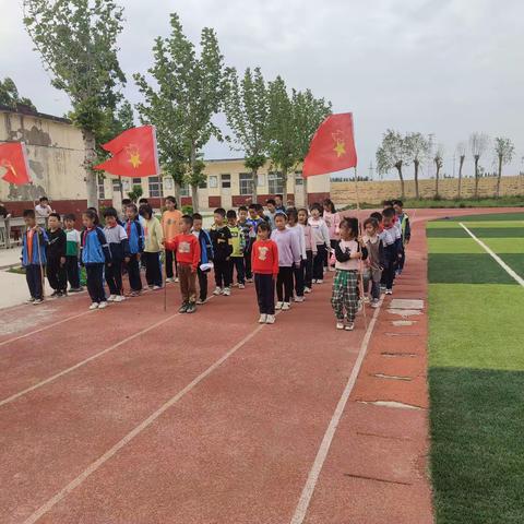 运动润童心 一起向未来——梁水镇黄庄小学2023年春季运动会开幕