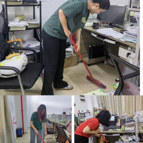 【康安后勤】全民大扫除  防蚊行动中—— 海口市秀英区康安学校开展爱国卫生环境整治活动