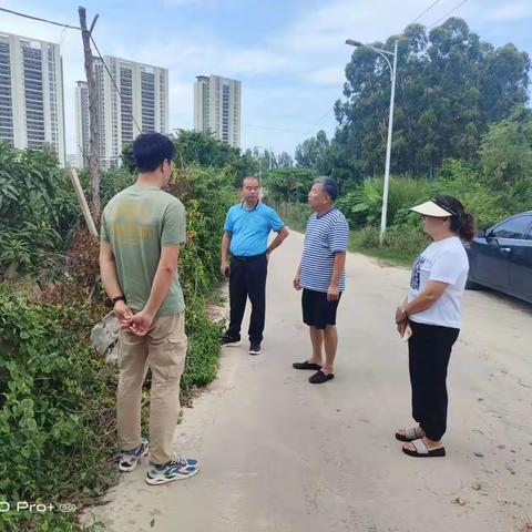 区委常委彭建军到布道小组选址安置区项目了解情况