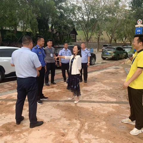 李丽英副区长带队组织对三亚梦幻水上乐园进行安全综合检查