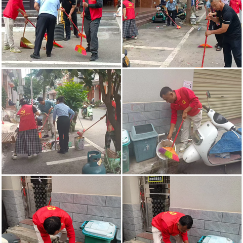 和平社区开展爱国卫生运动大扫除行动