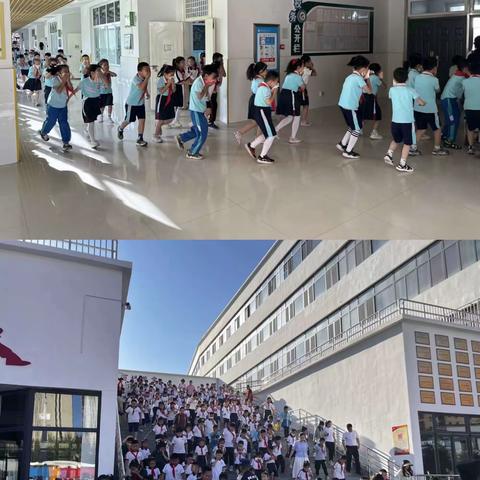 开展消防演练，铸牢安全防线——记榆林高新教体局联合高新六小开展消防应急疏散演练活动
