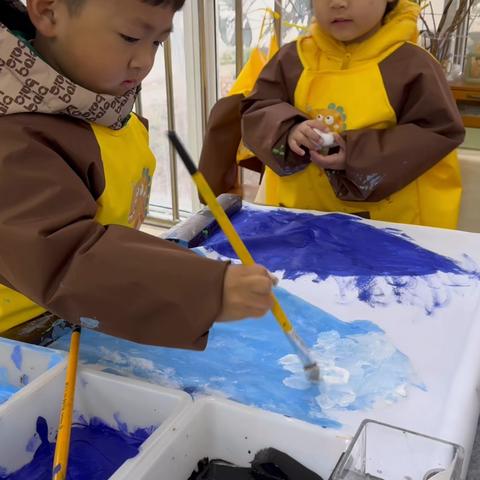 美工区：《雪山》—孟栩辉、伏瑞