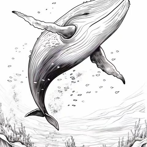 思维创想14班秋季班第四节课《鲸鱼岛🐳》上色