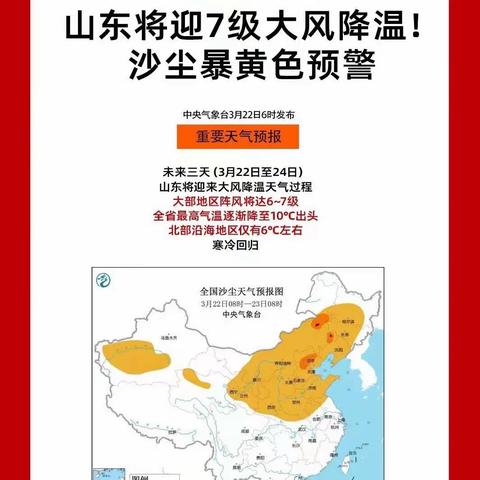 沙尘暴来袭，家人们注意添衣保暖♥