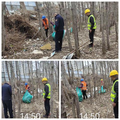 清理垃圾死角，打造优美环境。