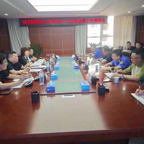 西关街道2024年第6次大气污染治理工作调度会