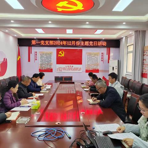 第一党支部开展2024年12月份主题党日活动