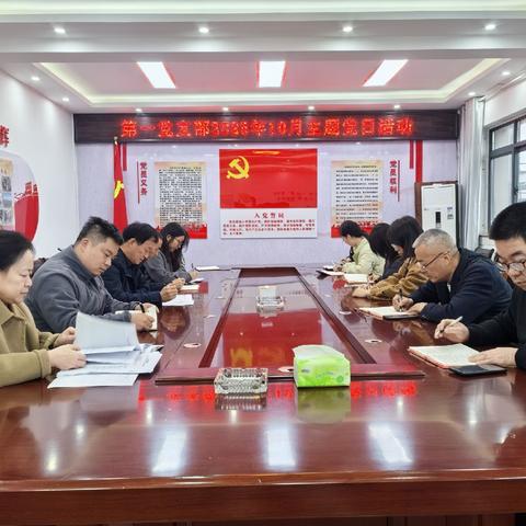 第一党支部开展2025年10月份主题党日活动