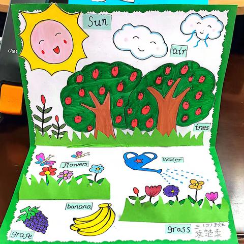 三2 Unit 4 Plant around us（Growing an apple tree苹果树的生长）