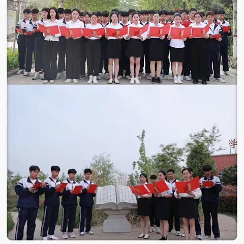 【三学三比三赛】诵读经典诗文,传承华夏文明——嵩县中专高二年级部“书香校园，千人诵读”活动