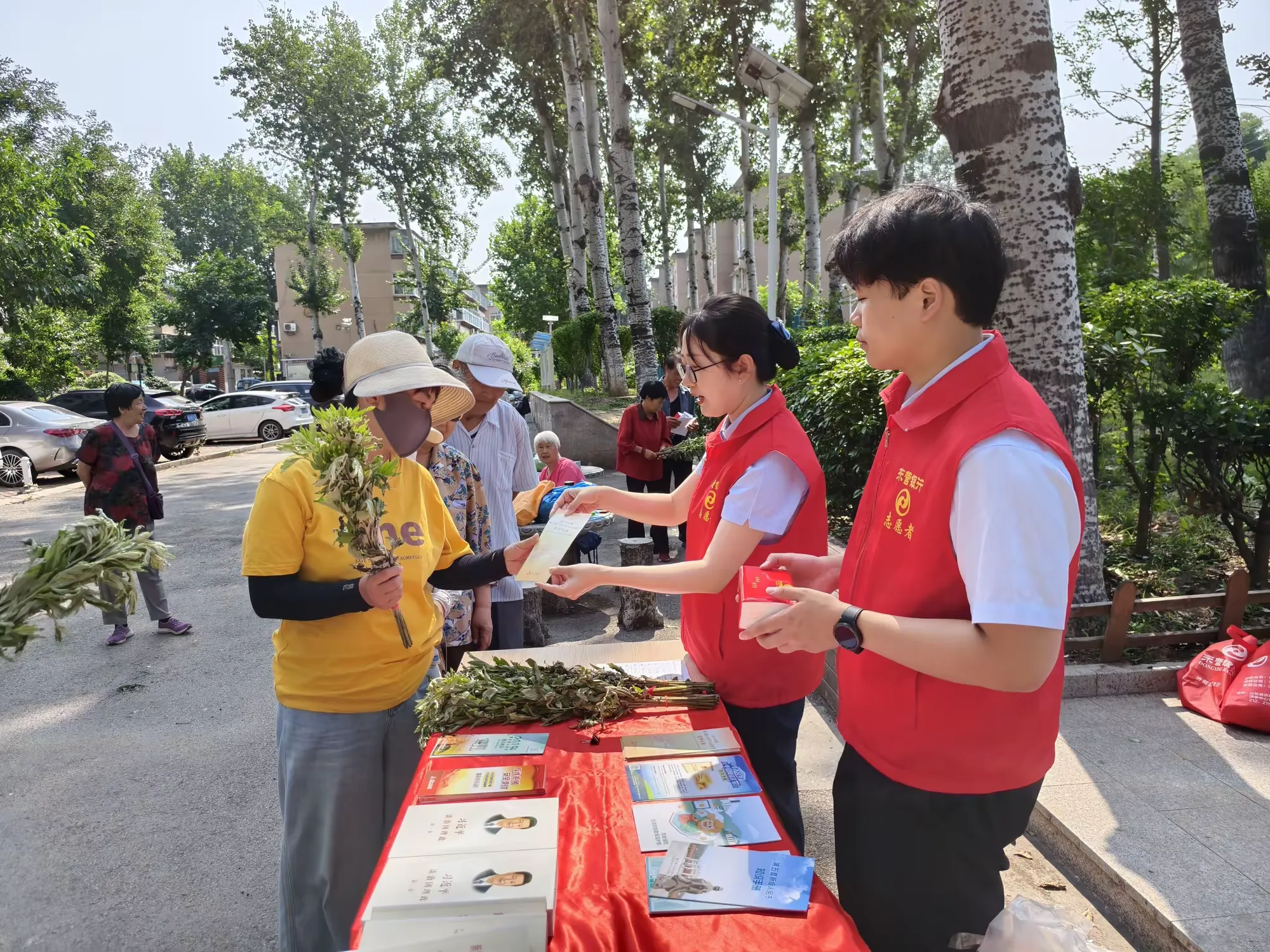 简篇-【党建领航 山山相约】山大社区开展金融反诈宣传暨端午送艾叶、民族宗教政策普法主题活动