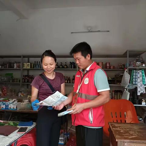 龙北村网格员入户开展“两热”宣传活动