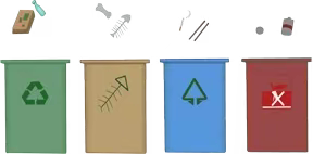 即发阳光城社区宣传垃圾分类小常识