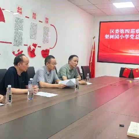 区委第四巡察组关于巡察梨树园小学党总支情况反馈会召开