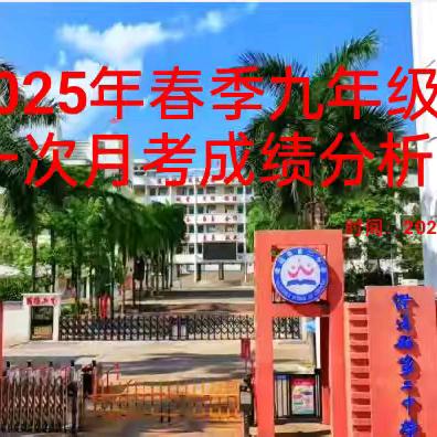 2025年春季九年级第一次月考成绩分析暨中考目标协议签订会