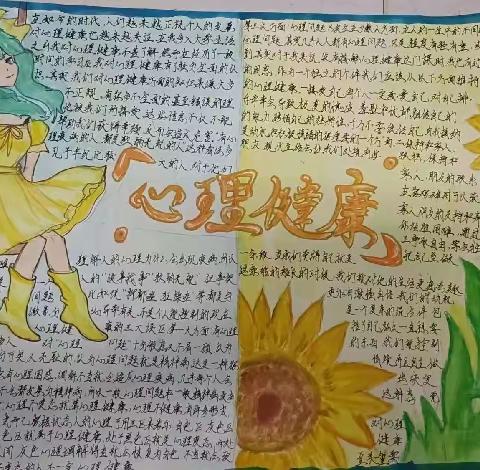 2023年上学期第五刊“心理健康”手抄报评比情况